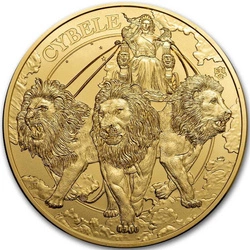St Helena: Goddesses - Cybele and the Lions 1 uncja Złota 2024