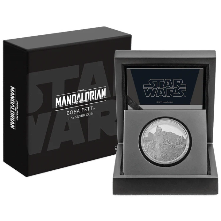 Niue: Star Wars The Mandalorian – Boba Fett 1 uncja Srebra 2022 Proof