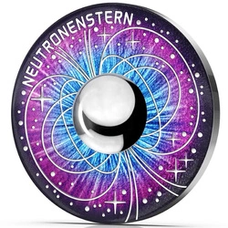 The Uncharted Universe: The Neutron Star kolorowany 20 Euro Srebro 2023 Proof