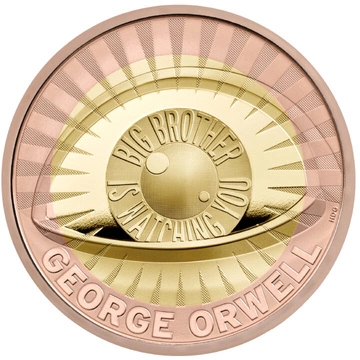 George Orwell £2 Złoto 2025 Proof 
