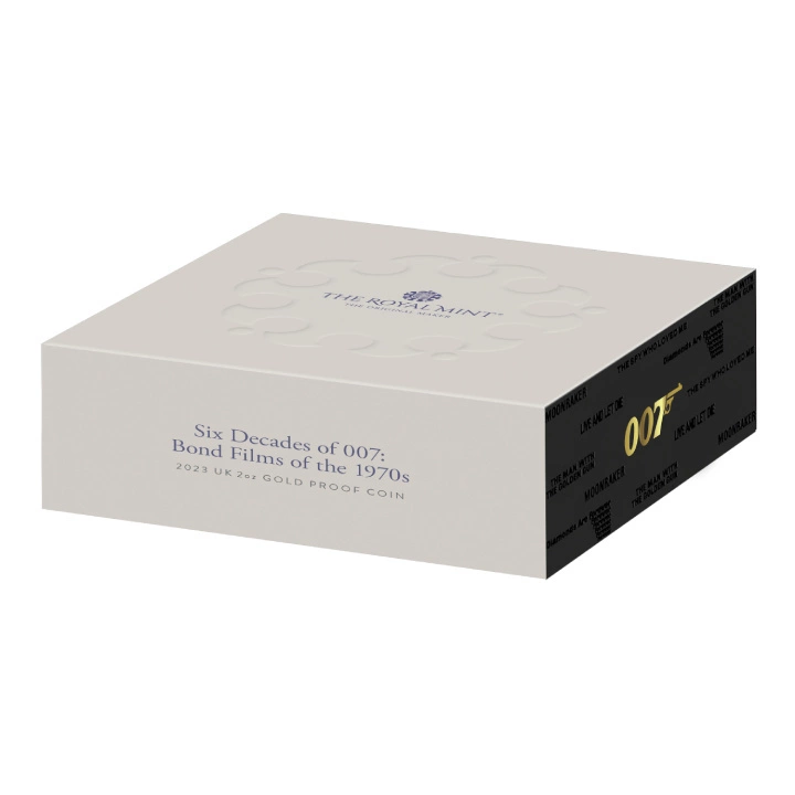 Bond Films of the 70s 2 uncje Złota 2023 Proof