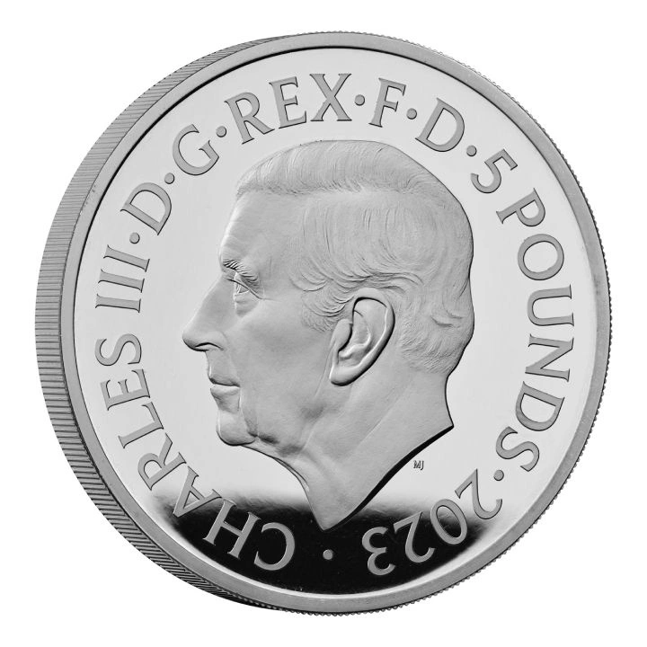 Zestaw 5 monet Wielka Brytania Miedzionikiel 2023 Premium Proof Commemorative Coin