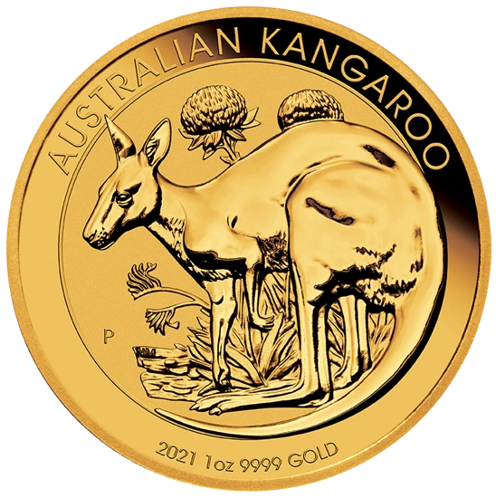 Australijski Kangur 1 uncja Złota PAKIET 10 SZTUK 2021