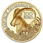 Wildlife in our Sights: Koziorożec 100 Euro 2017 Proof