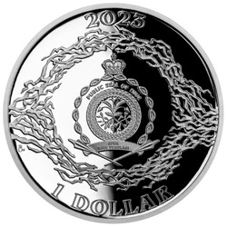 Niue: Nikola Tesla - Wireless Communication $1 Srebro 2023 Proof