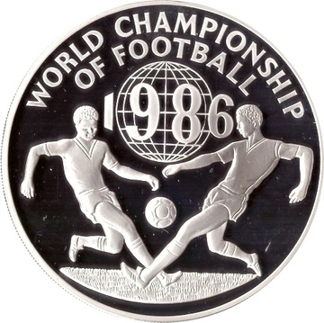 Jamajka: 100 Dolarów Mistrzostw Świata w Piłce Nożnej 1986 