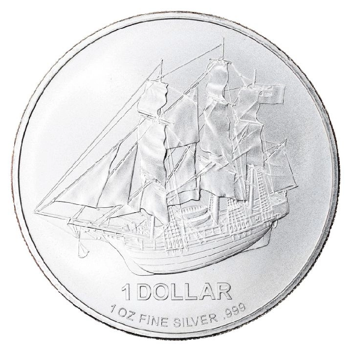 Cook Islands HMS Bounty 1 uncja Srebra 2010