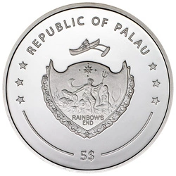 Palau: Coloreyezed – Hazel Brown kolorowany 1 uncja Srebra 2023 Proof