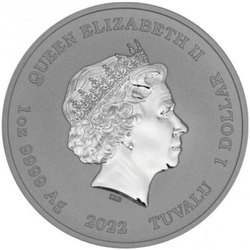 Tuvalu: Ottifant Słoń 1 uncja Srebra 2022