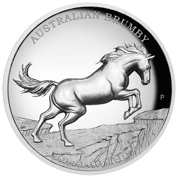 Australijski dziki koń - Brumby 2 uncje Srebra 2021 High Relief Proof