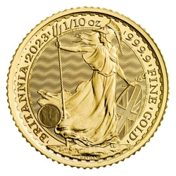 Britannia - King Charles III 1/10 uncji Złota 2023