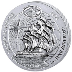 Rwanda: Nautical Ounce - Cutty Sark 1 uncja Srebra 2024