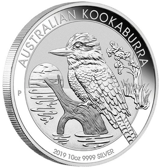 Kookaburra 10 uncji Srebra 2019