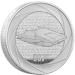 Bond Films of the 70s 2 uncje Srebra 2023 Proof