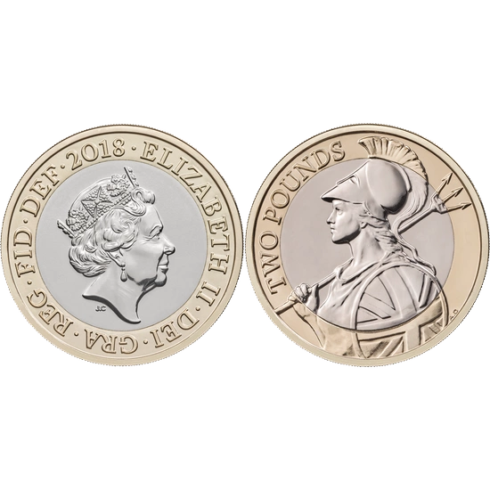 Zestaw 14 srebrnych monet Wielka Brytania 2018 Proof