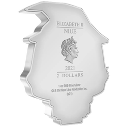 Niue: The Lord of the Rings - Gandalf Chibi Coin kolorowany 1 uncja Srebra 2021 Proof