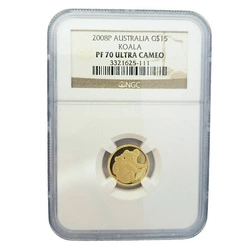 Koala 1/10 uncji Złota 2008 Ultra Cameo NGC