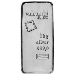 Sztabka Valcambi 1000 gramów Srebra 