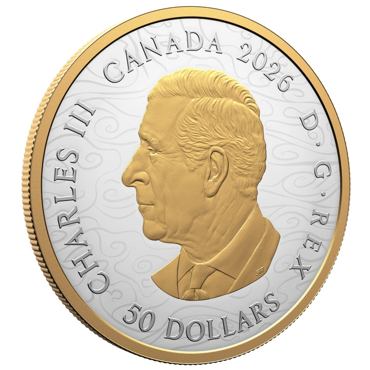 Canada: Triumphant Dragon pozłacany 5 uncji Srebra 2026 Proof