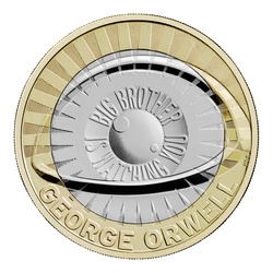 George Orwell £2 Miedzionikiel 2025