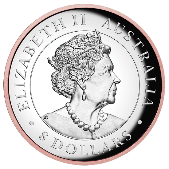 Australijska Koala 5 uncji Srebra 2021 Proof High Relief Pozłacana