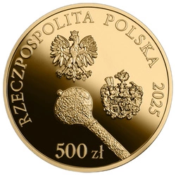 Hetmani Rzeczypospolitej -  Jan Karol Chodkiewicz 500 zł Złoto 2025 Proof Folder Emisyjny