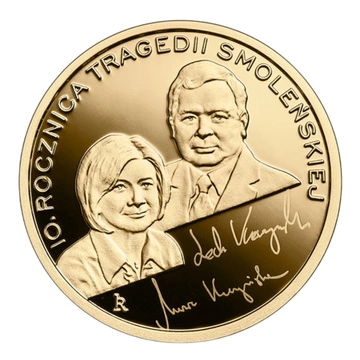 Rocznica Tragedii Smoleńskiej 100 zł Złoto 2021 Proof