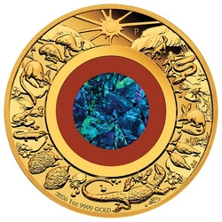 Wonders of Australia: The Outback 1 uncja Złota 2026 Opal Proof
