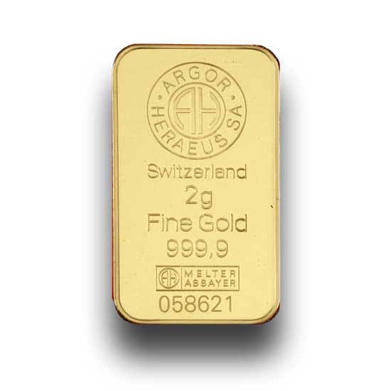 2 gramy Sztabka Złota Niesortowana
