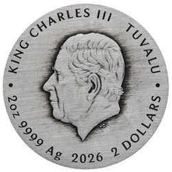 Stranger Things - Villains kolorowany 2 uncje Srebra 2026 Antiqued Coin 