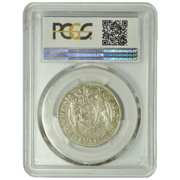 Jan II Kazimierz. Ort Gdańsk 1657 DL PCGS AU55
