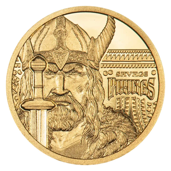 Cook Islands: Legends Savage Vikings 0.5 g Złota Proof 2026