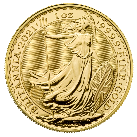 Britannia 1 uncja Złota 2021 PAKIET 15 SZTUK