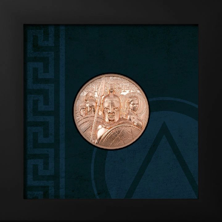 Cook Islands: Sparta 50 gramów Miedzi 2023 Prooflike Ultra High Relief