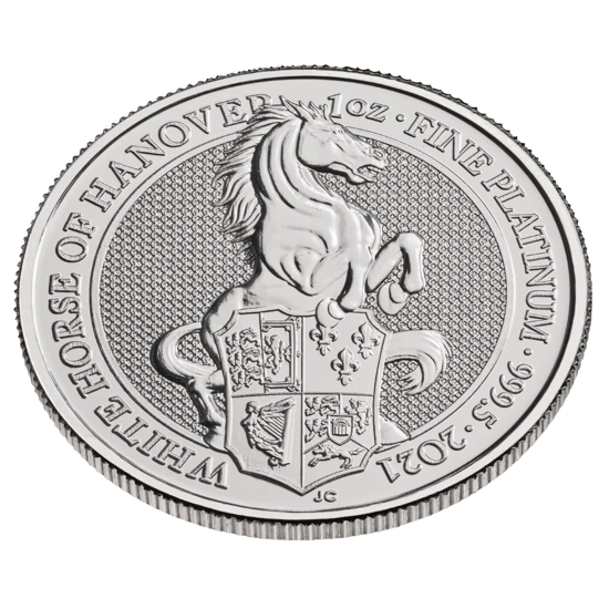 Bestie Królowej: Biały Koń Hanoweru 1 uncja Platyny 2021