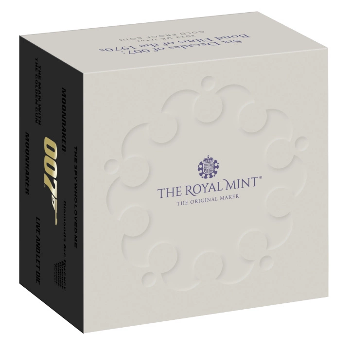 Bond Films of the 70s 1/4 uncji Złota 2023 Proof