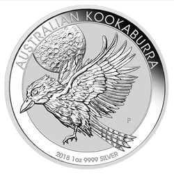 Kookaburra 1 uncja Srebra 2018