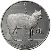 Isle of man: Kot Manx 1 uncja Srebra 1988 Proof