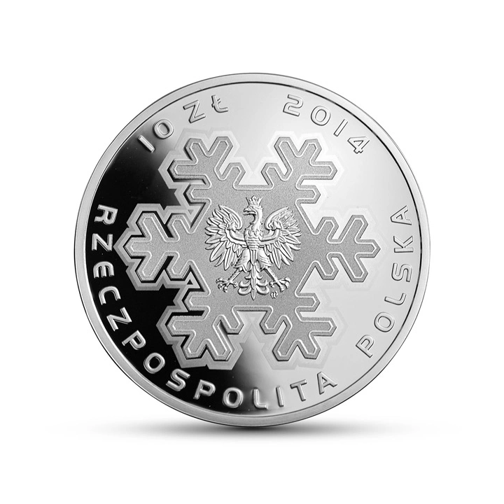 Moneta 10 zł Polska Reprezentacja Olimpijska Soczi 2014 10 zł Srebro 2014 Proof