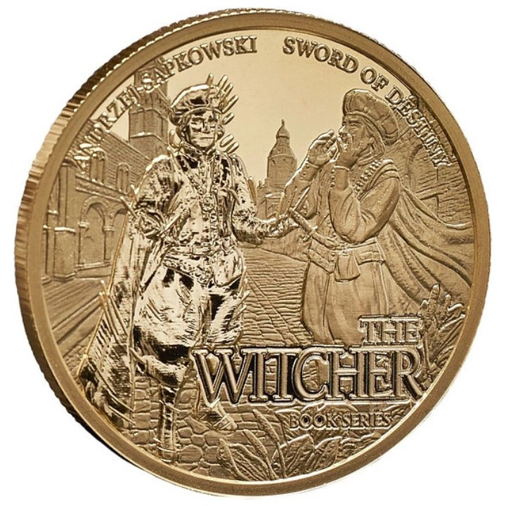 Niue: The Witcher Book Series - Sword of Destiny 1/10 uncji Złota 2022 Proof