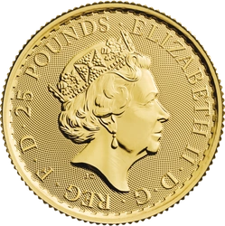 Britannia 1/4 uncji Złota 2021