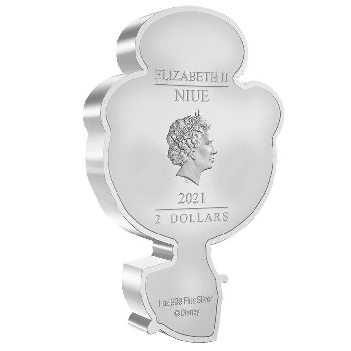 Niue: Disney - Cinderella Chibi Coin kolorowany 1 uncja Srebra 2021 Proof