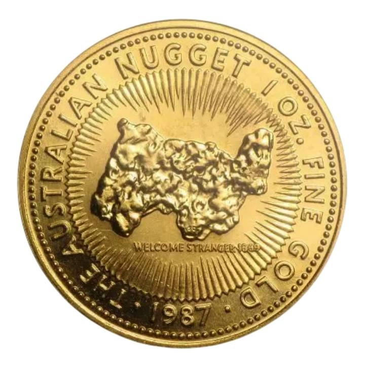 Perth Mint: Australian Nugget 1 uncja Złota 1987