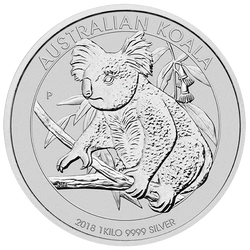 Koala 1000 gramów Srebra 2018