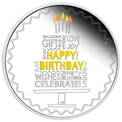 Urodziny kolorowane 1 uncja Srebra 2021 Proof
