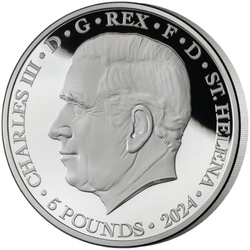 St Helena: Faerie Queene - Redcrosse & The Dragon 5 uncji Srebra 2024 Proof