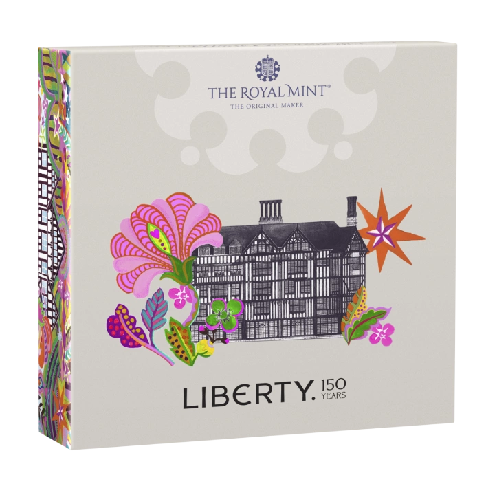 150. rocznica powstania Liberty kolorowany £5 Srebro 2025 Proof