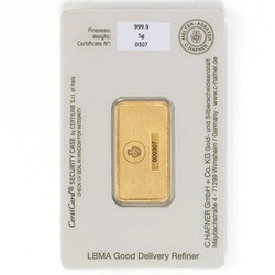 Sztabka Złota 5 g C Hafner