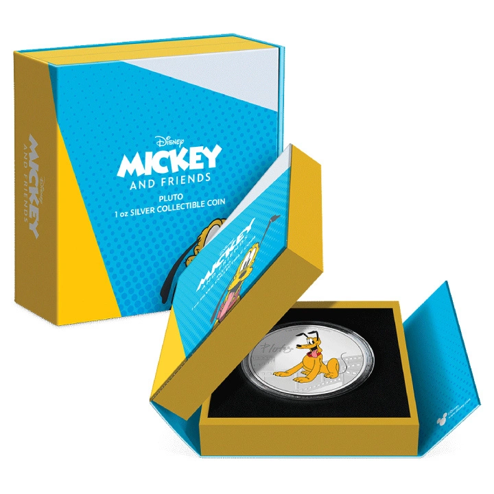 Niue: Disney Mickey & Friends - Pluto kolorowany 1 uncja Srebra 2023 Proof