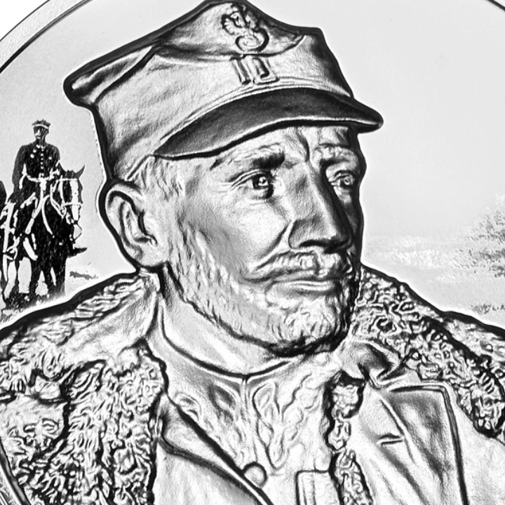 Mjr Henryk Dobrzański „Hubal” 10 zł Srebro 2024 Proof High Relief